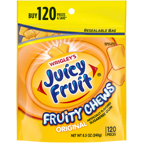Juicy fruit chewing gum - chewing, value